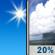 Today: A 20 percent chance of showers after 2pm.  Sunny, with a high near 75. West wind 10 to 15 mph. 